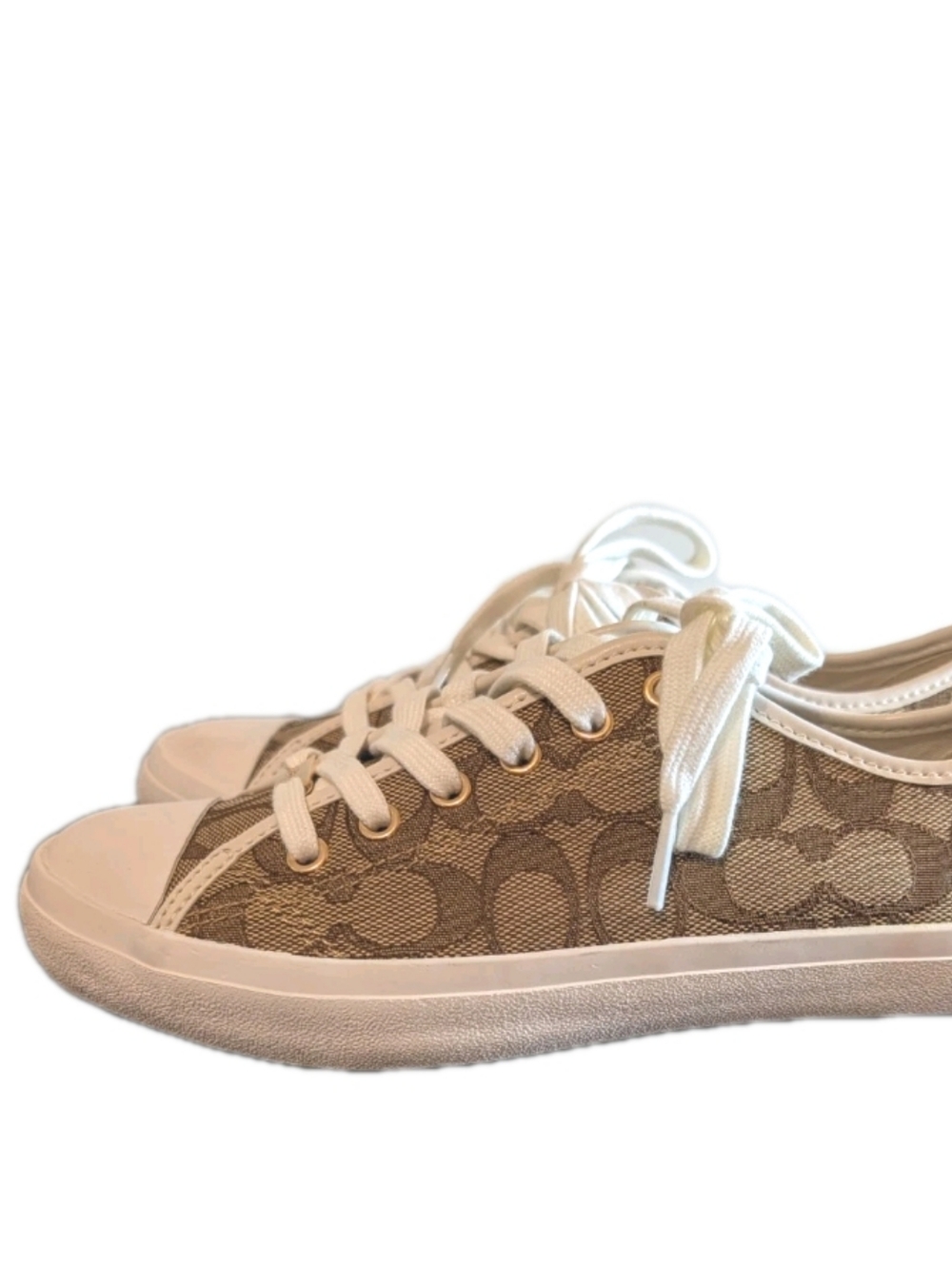 Coach Sneakers Empire Signature Women Size 9 Brown Canvas NEW W Box